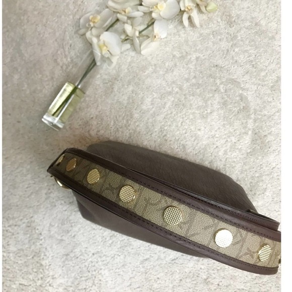 Calvin Klein Brown vegan leather handbag #019 - Picture 9 of 10